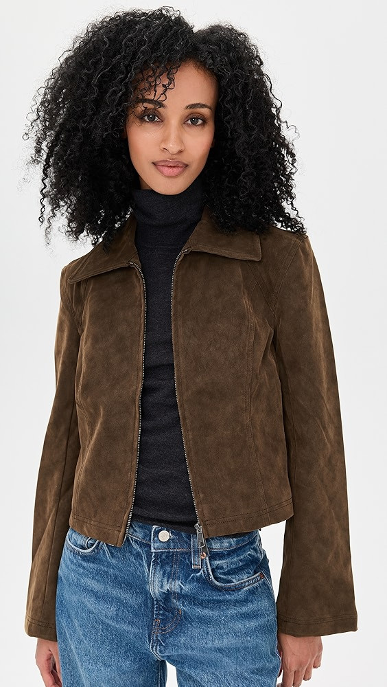 River Vegan Suede Jacket | Shopbop