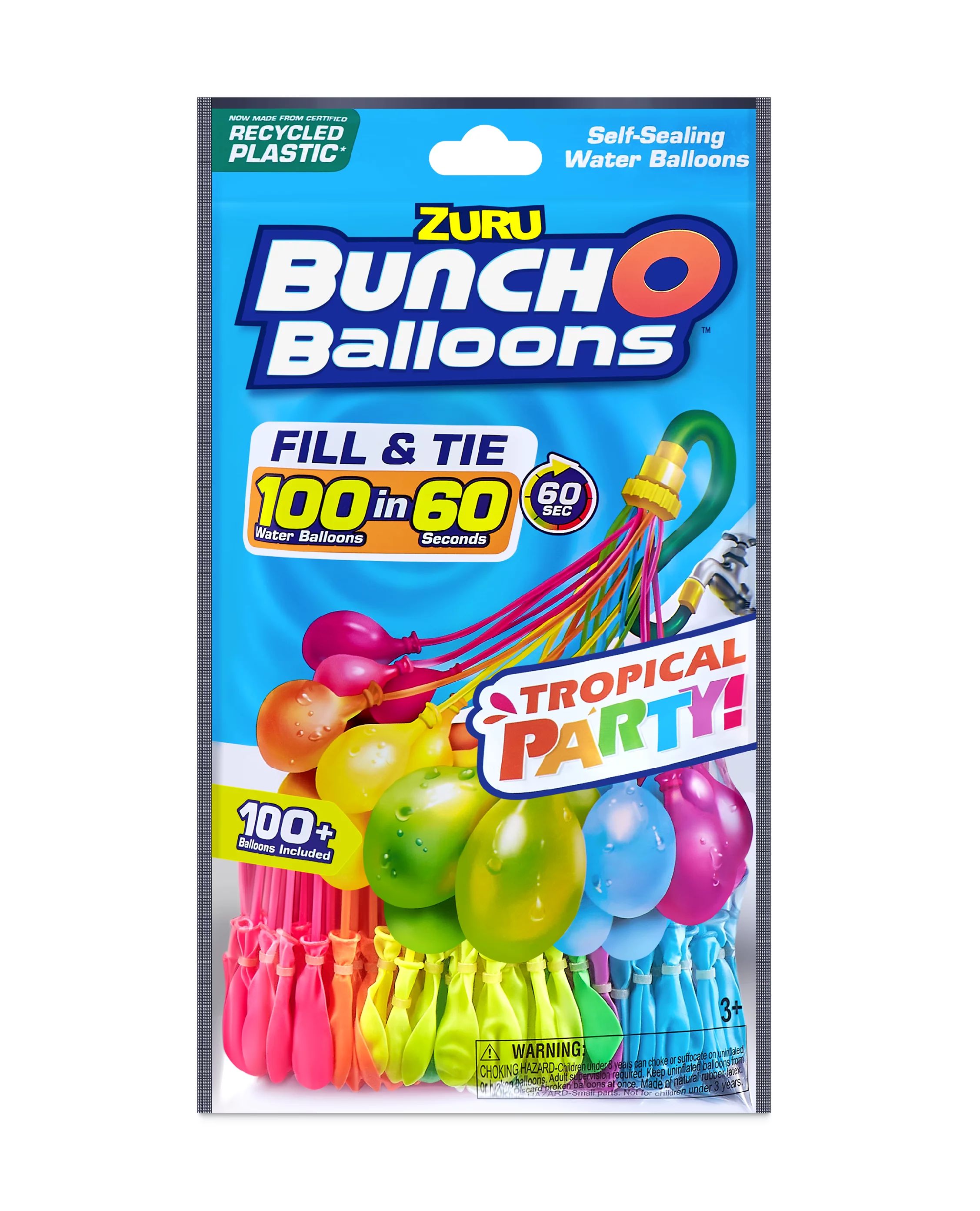 Bunch O Balloons Tropical Party Self-Sealing Water Balloons (3 Pack) - Walmart.com | Walmart (US)
