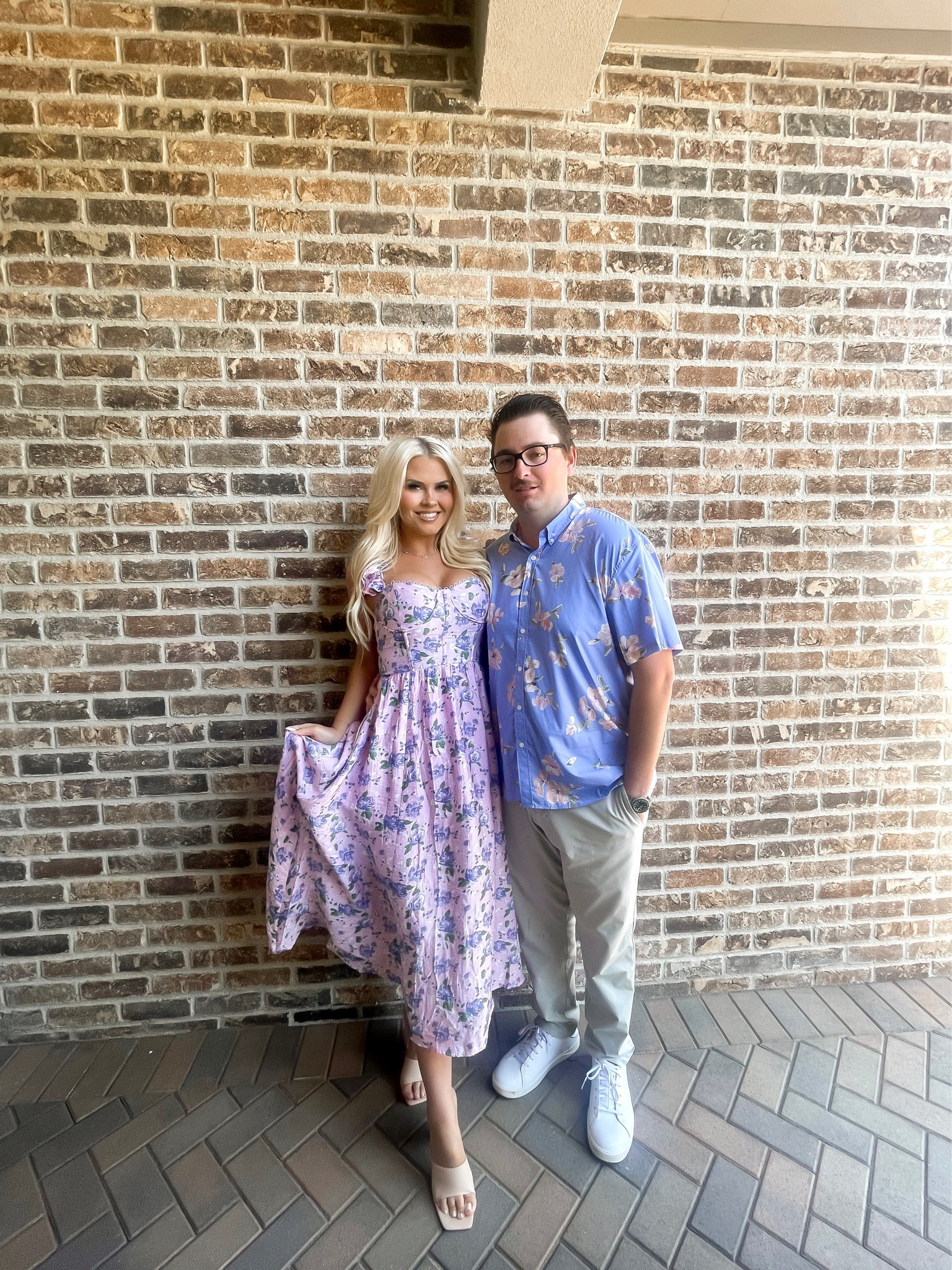 layered midi dress NURSING COLLECTION: What A Surprise Blue Ditsy Floral Tiered Midi Dres   Shop the Mint