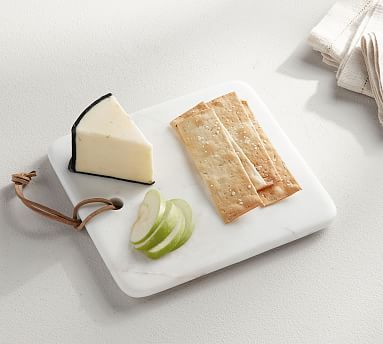 White Marble Square Cheese Board | Pottery Barn (US)