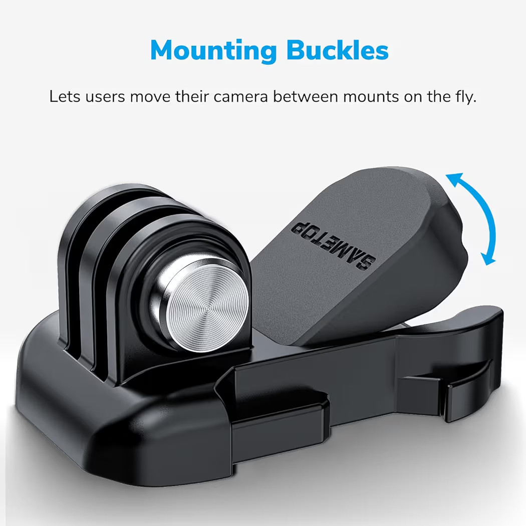 Helmet Sticky Mounts Adhesive Buckle Mount Compatible with GoPro Hero 13 12 11 10 Max 9 8 7 6 5 S... | Amazon (US)