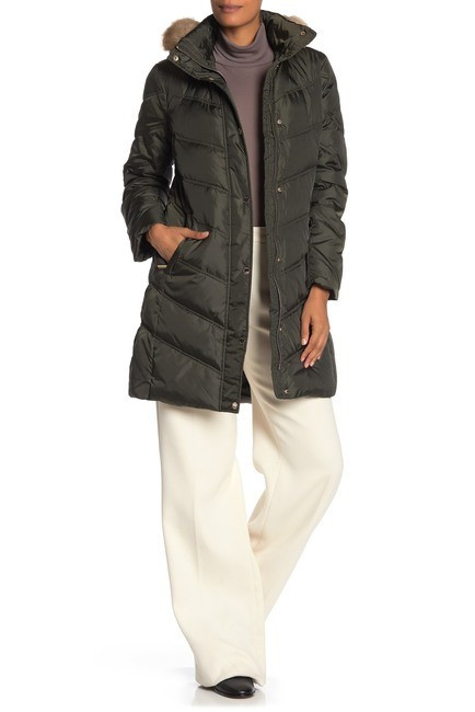 MICHAEL Michael Kors | Missy 3/4 Down Faux Fur Trim Jacket | Nordstrom Rack | Nordstrom Rack