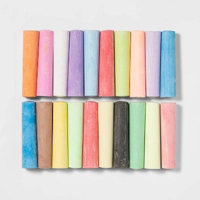 Washable Sidewalk Chalk 20pc - Sun Squad™ | Target