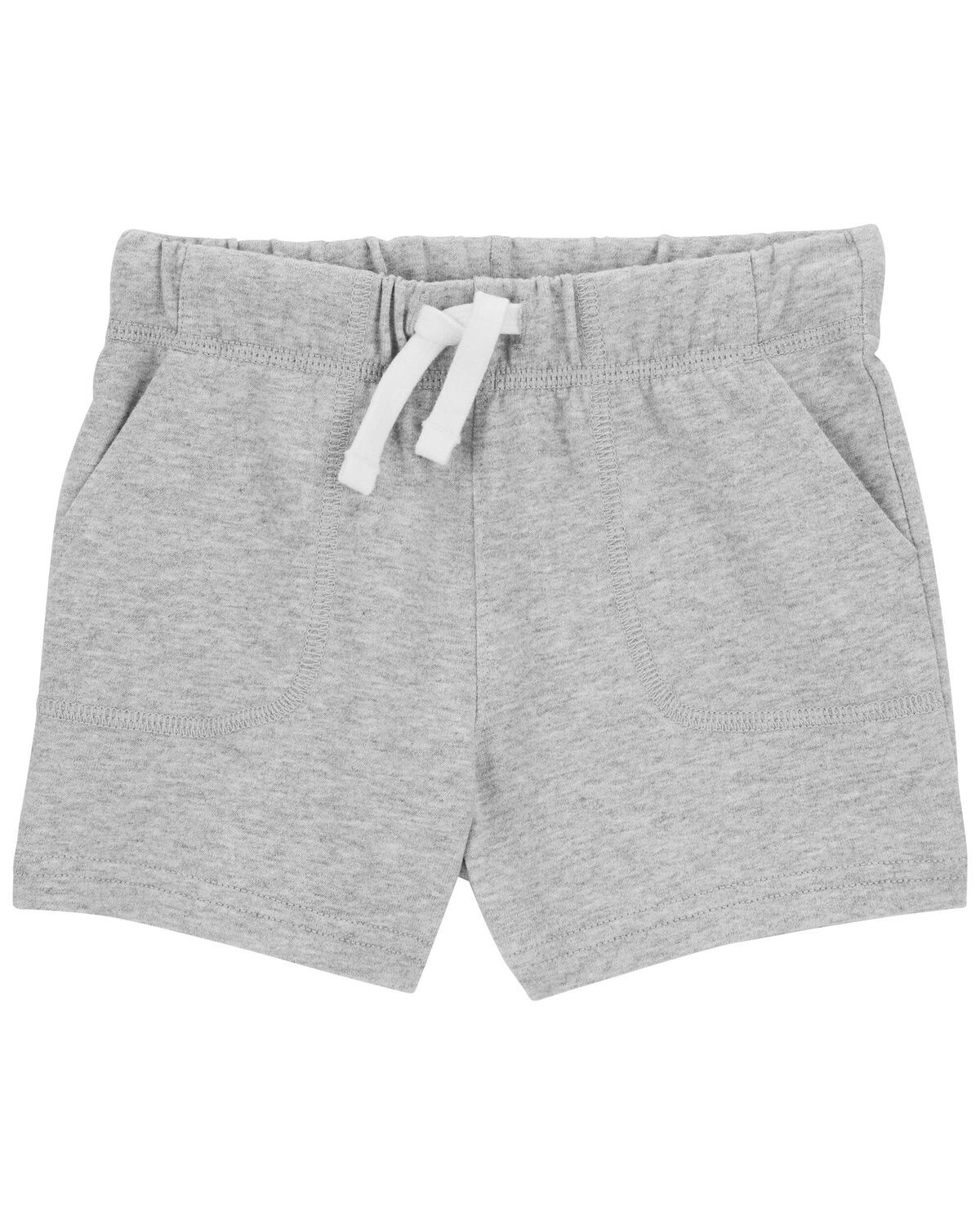 Grey Baby Pull-On Cotton Shorts | carters.com | Carter's
