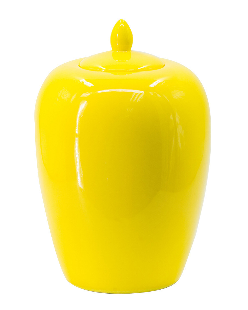 R16 Home Yellow Ginger Jar | Gilt