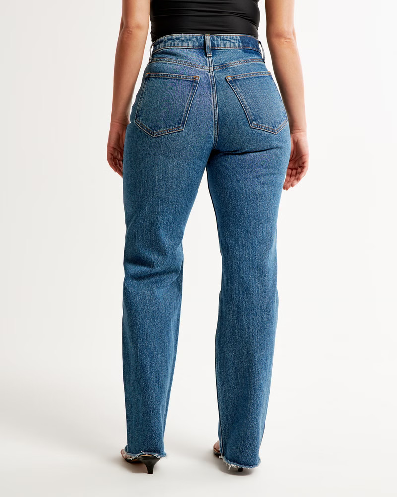 Curve Love High Rise 90s Relaxed Jean | Abercrombie & Fitch (US)
