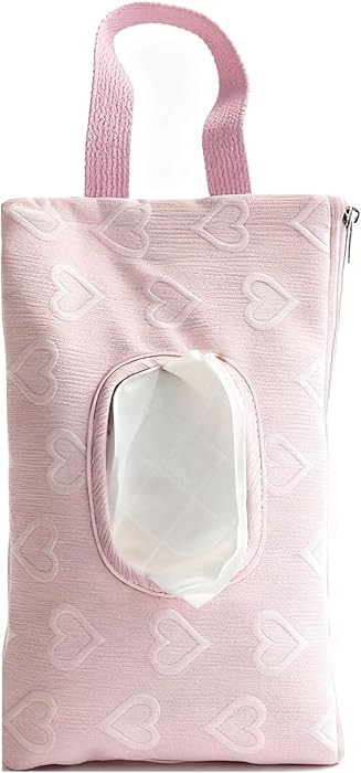 Quilted Baby Wipe Holder Floral Diaper Pouch Portable Quilted Wipes Bag for Car, Stroller | Amazon (US)