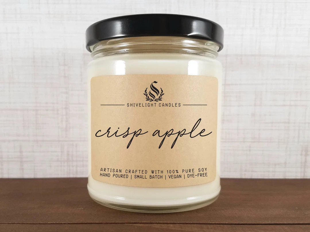 CRISP APPLE  9 Oz Soy Candle  Apple Candle  Fresh Apple - Etsy | Etsy (US)