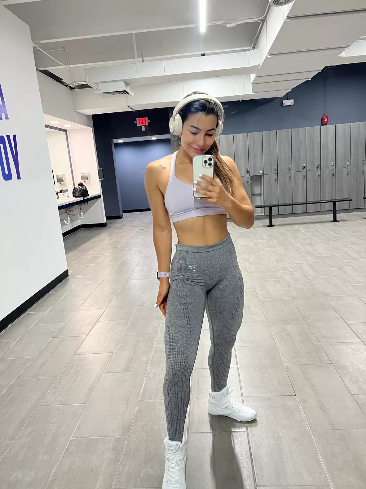 Gymshark Fraction Crop Top White Curated On LTK, 59% OFF