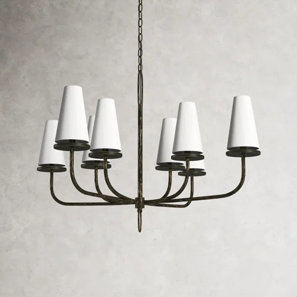 Beyer 8 - Light Shaded Classic / Traditional Chandelier | Wayfair North America