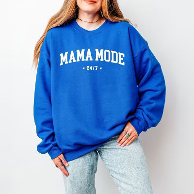 Simply Sage Market Mama Mode 24/7 Sweatshirt - 2XL - Royal | Target
