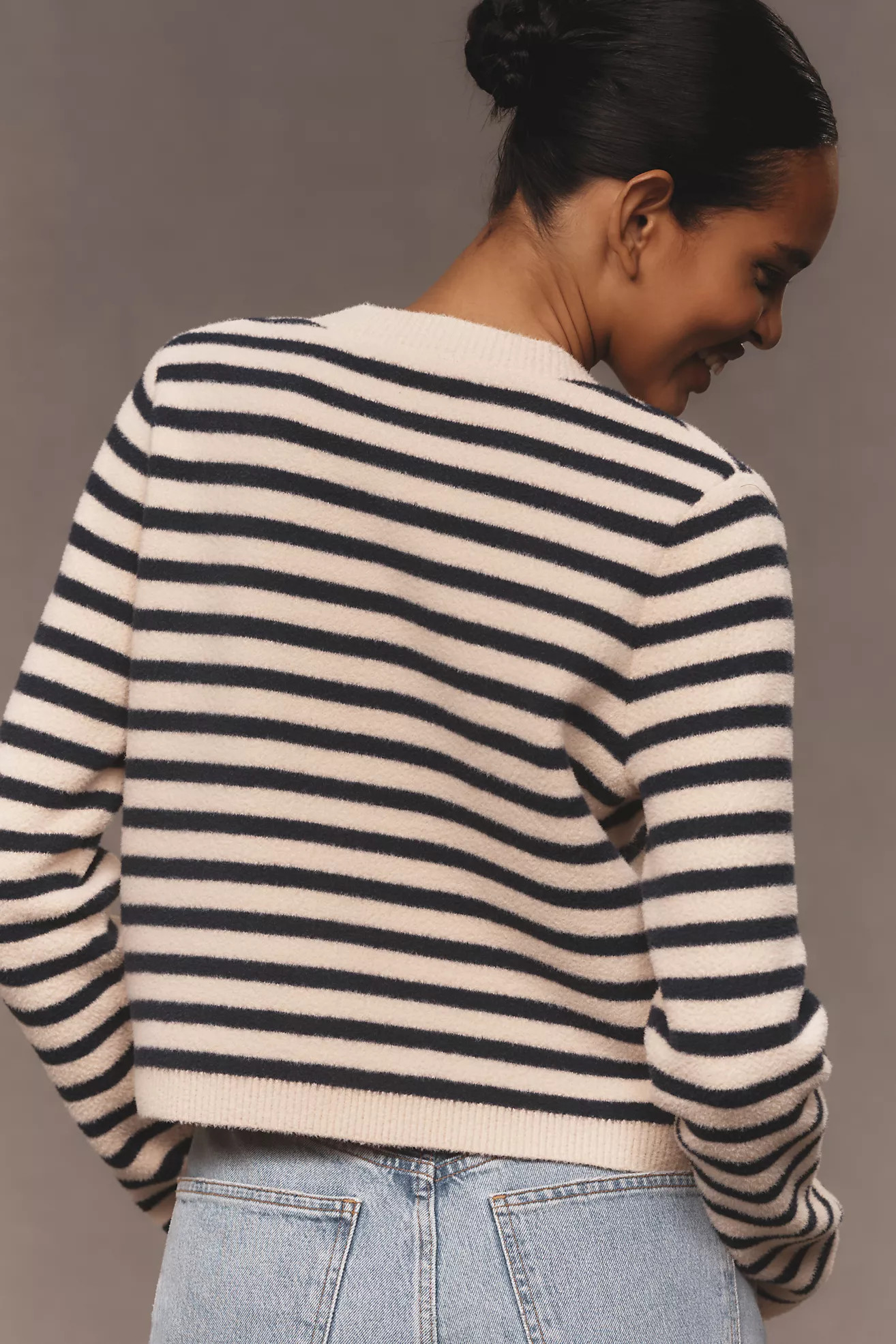 NVLT Striped Sweater Lady Jacket | Anthropologie (US)
