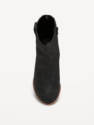 Faux-Suede Side-Zip Western Booties for Girls | Old Navy (US)