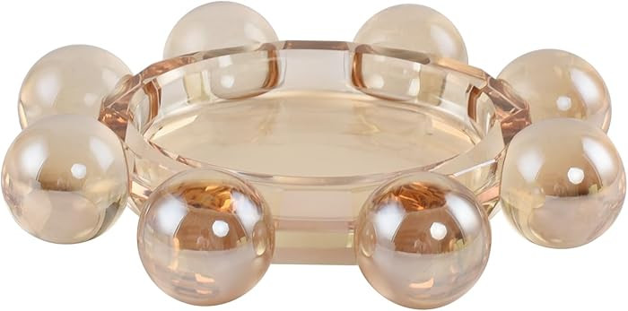 Crystal Candle Holders Pillar Candlestick Decorations for Home Party Dinner Christmas, Suitable f... | Amazon (US)