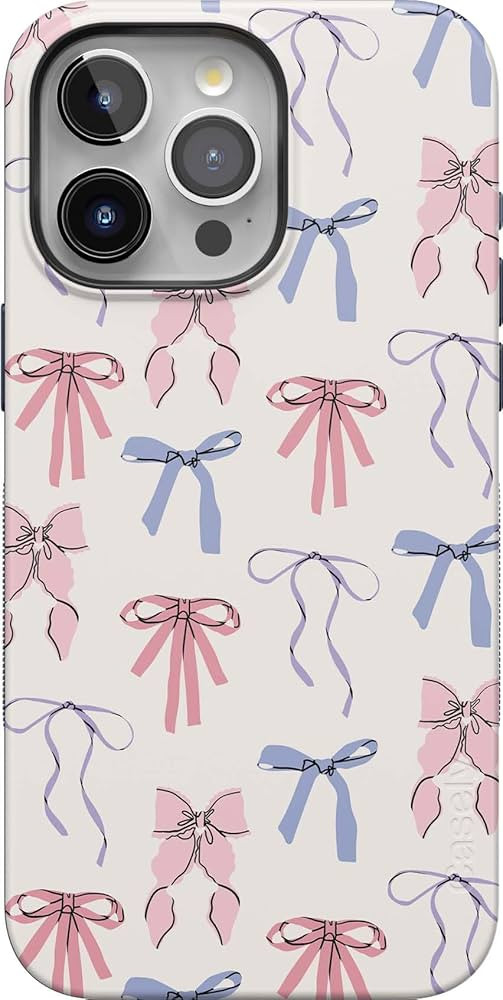 Casely iPhone 15 Pro Max Case | Coquette Girlie | Pastel Bows | Compatible with MagSafe | Bold Pr... | Amazon (US)