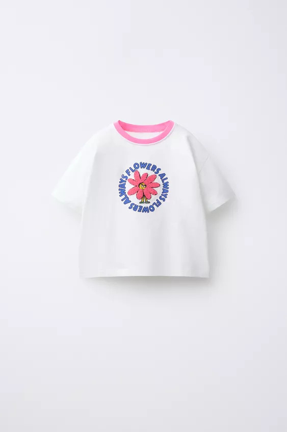 RUFFLY PATCH T-SHIRT | Zara US