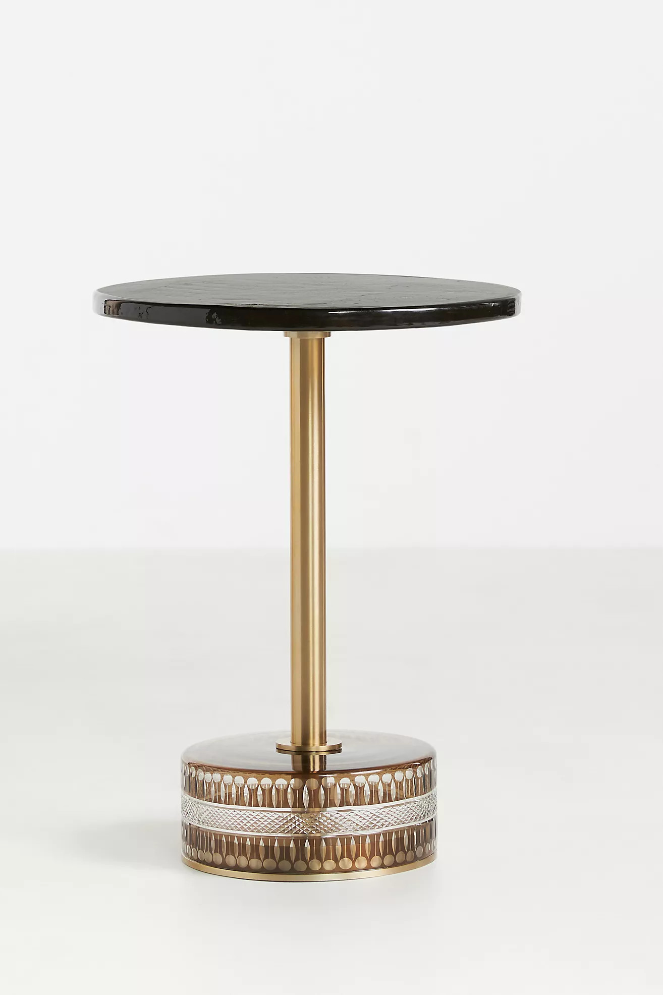 Cecile Amber Glass Side Table | Anthropologie (US)