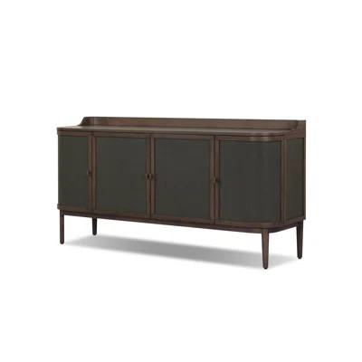Mirabel Sideboard-Dark Green Lacquered Linen | Perigold