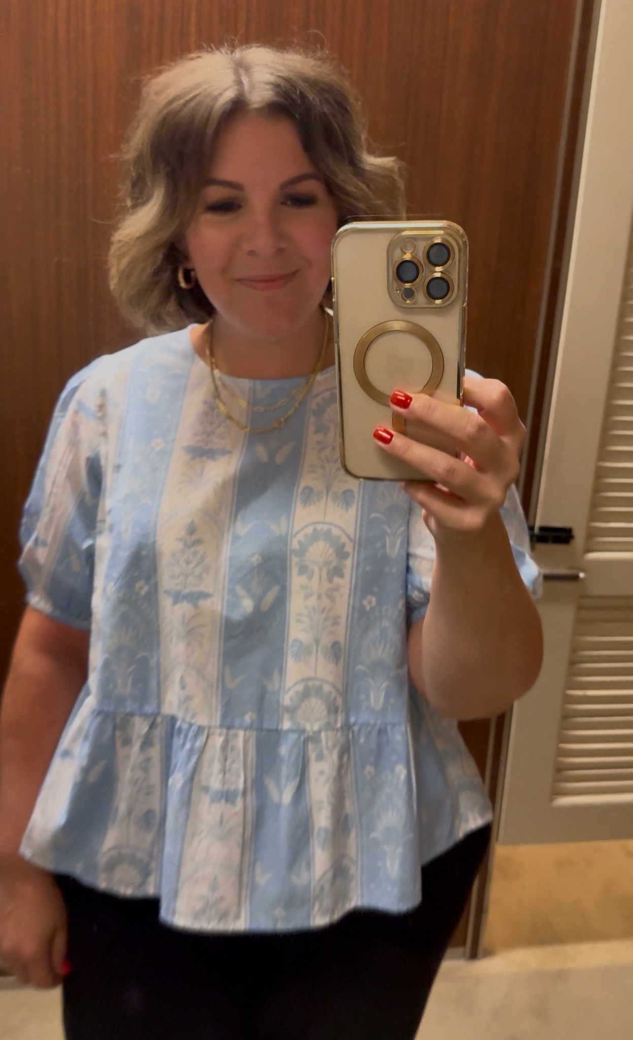 Loving this blue and white printed babydoll blouse from Belk! I’m wearing size XXL!

#LTKFindsUnder50 #LTKPlusSize #LTKStyleTip