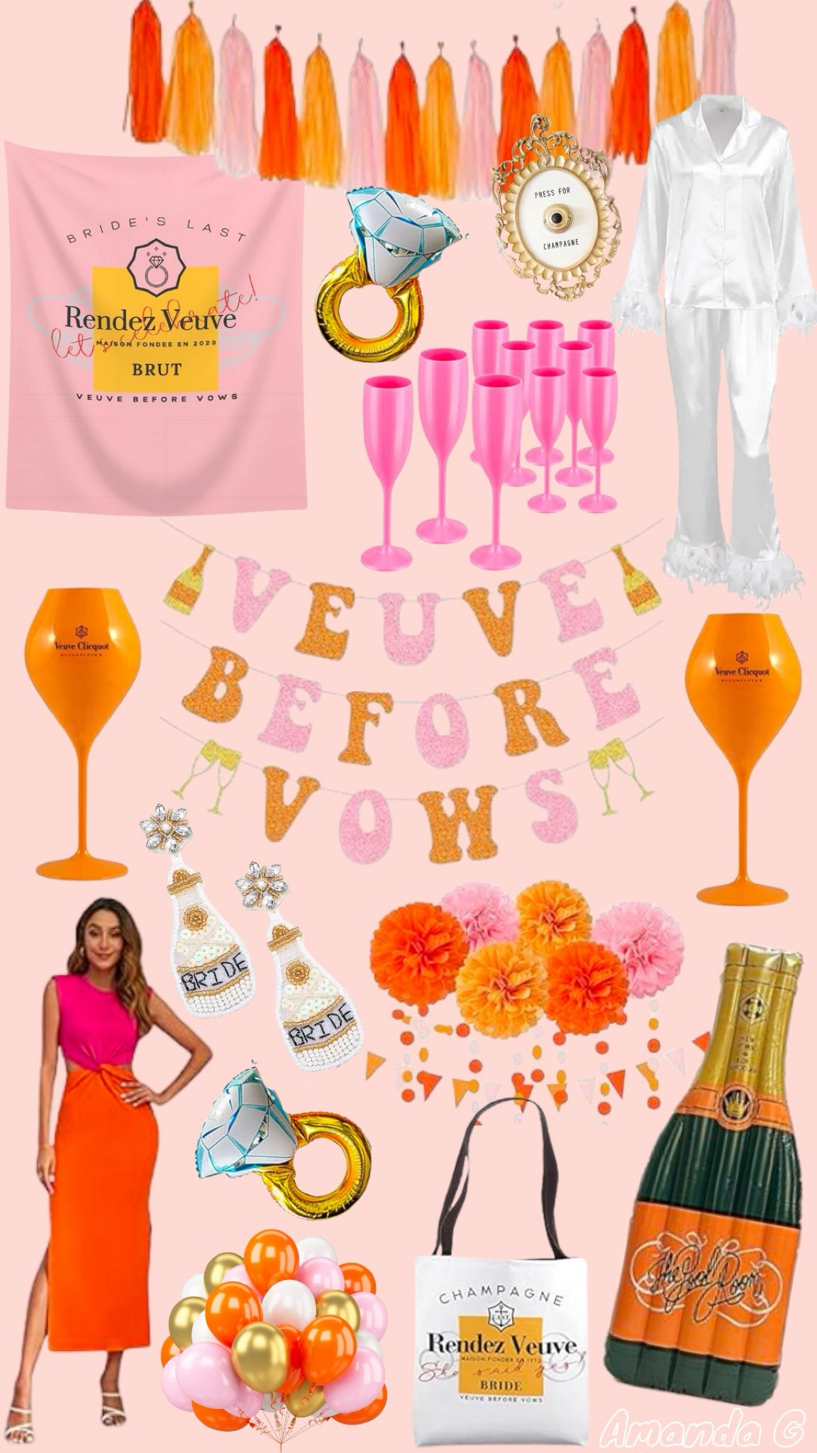 Veuve Before Vows bachelorette party decor and outfits! 

#LTKWedding #LTKParties #LTKStyleTip