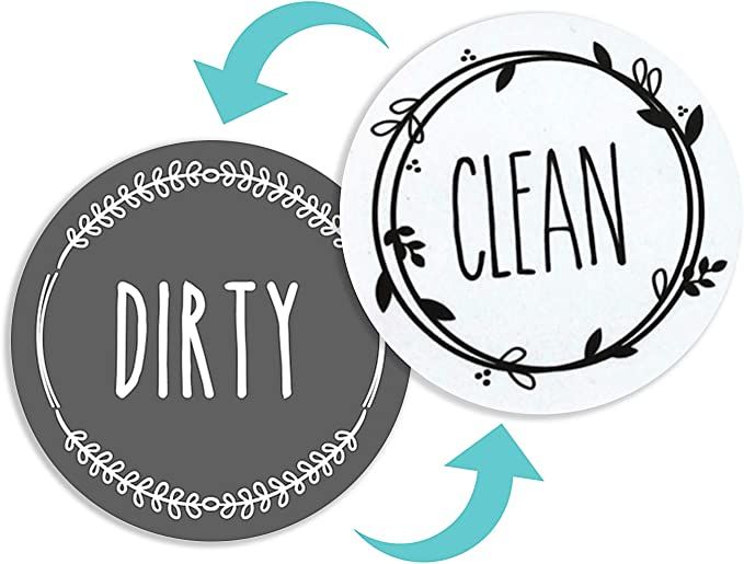 NEWEST DESIGN Dishwasher Magnet Clean Dirty Sign Indicator, TRENDY universal double sided kitchen... | Amazon (US)