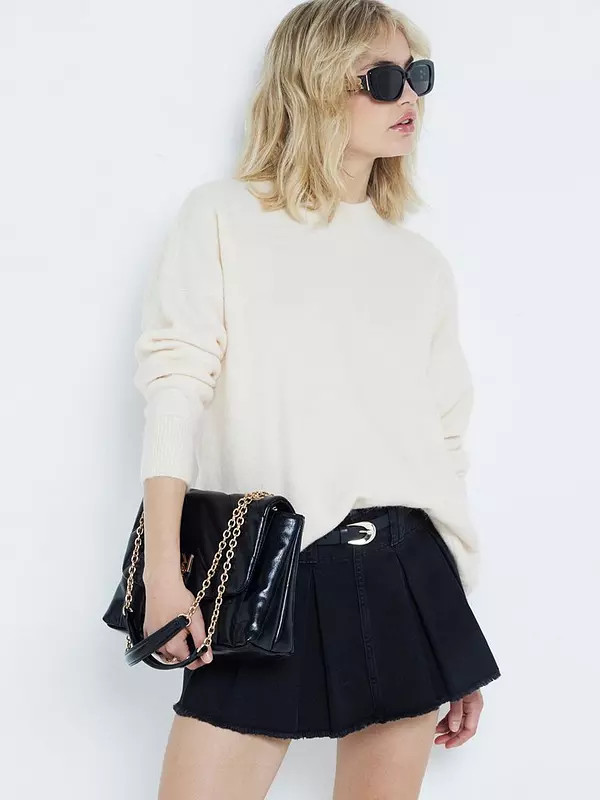 River Island Alpaca Wool Jumper - Cream | Very (UK)