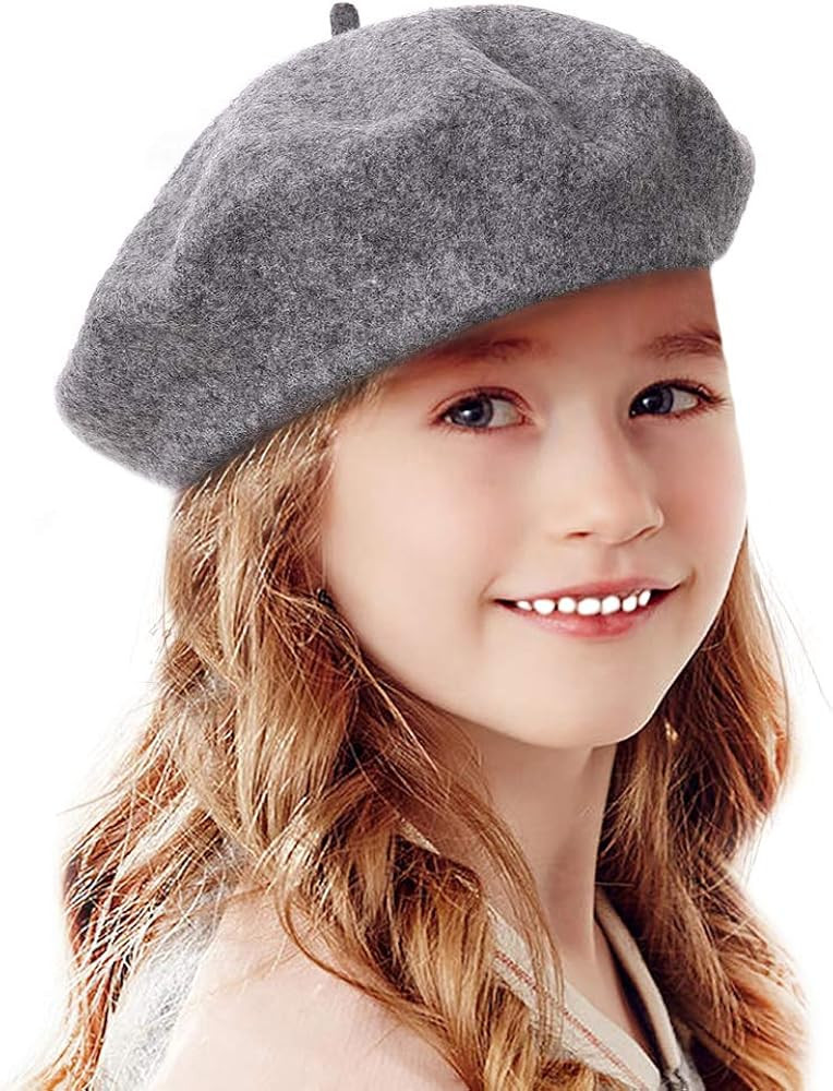 Bonaweite French Wool Berets Hat Classic Fashion Warm Beanie Cap for Girls | Amazon (US)