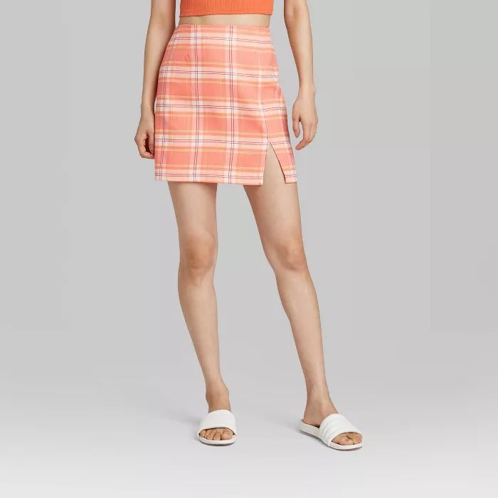 Women's Notch Front A-Line Mini Skirt - Wild Fable™ | Target