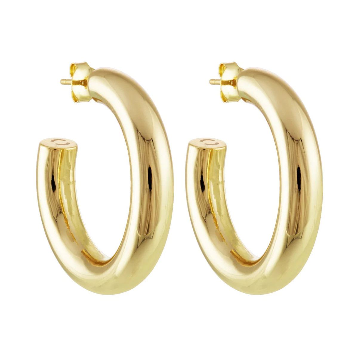 1.5" Perfect Hoops in Gold | Machete