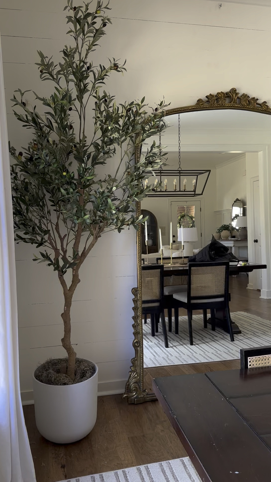 The best faux olive tree +
My favorite mirror! Anthropologie mirror // Amazon tree 

#LTKVideo #LTKhome #LTKSeasonal