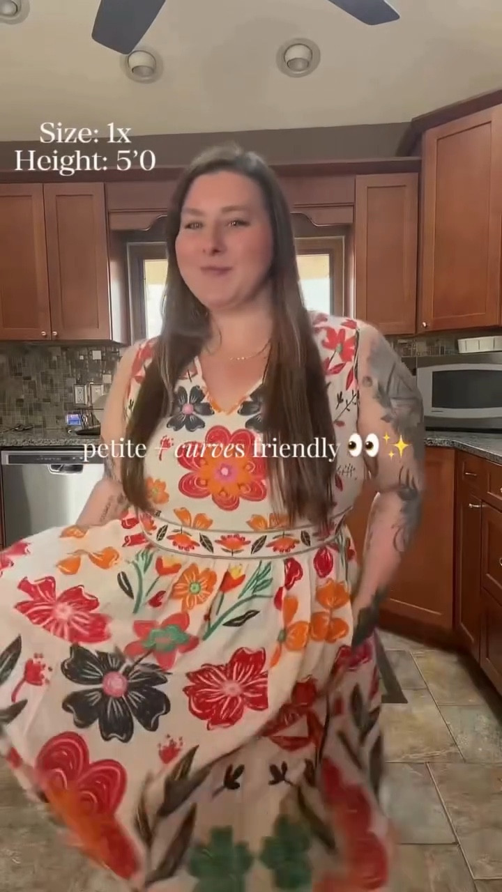 petite + curves friendly and it actually fits 😭✨

wearing this @bloomchic floral midi dress — it’s so flattering, comfy, and yes… it has pockets 👀

#bloomchic #plussizefashion #petitefashion #summerdress #outfitinspo ✨

#LTKPlusSize #LTKPetite #LTKootd