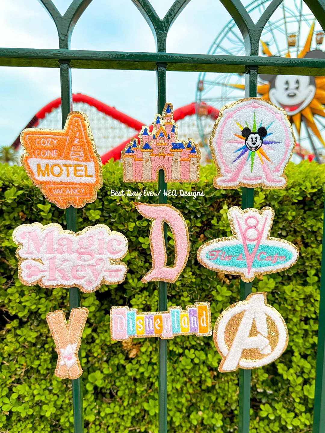 High Quality Disneyland Patches. Fun Wheel Patch. Disneyland Sign Patch Avengers Patch. Pixar Pat... | Etsy (US)