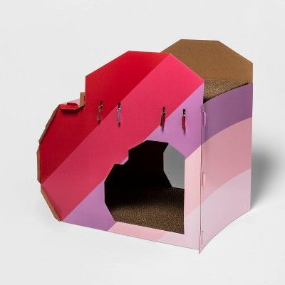 Double Decker Heart Cat Scratch House - Boots &#38; Barkley&#8482; | Target