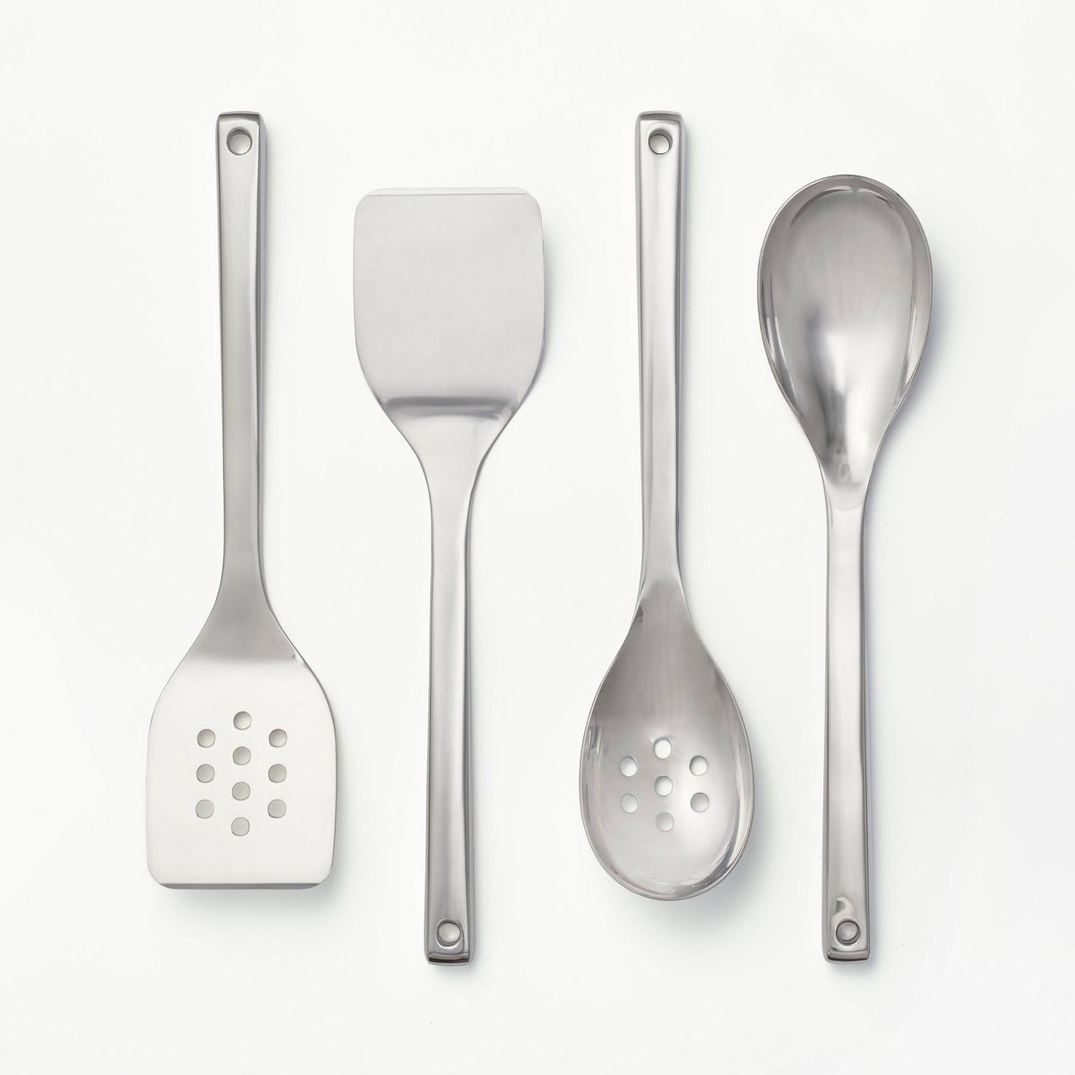 4pc Stainless Steel Kitchen Utensil Set Silver - Figmint™ | Target
