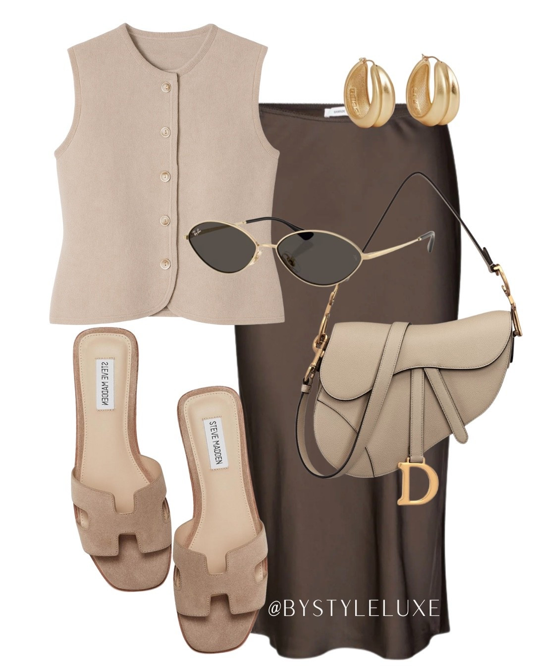 SUMMER TOP - this top is an Abercrombie fave that they carry all year round, love this neutral taupe colour with the brown satin skirt for an elegant day/evening look

#satinskirt #summeroutfit #waistcoat 

#LTKdatenight #LTKeurope #LTKsummer