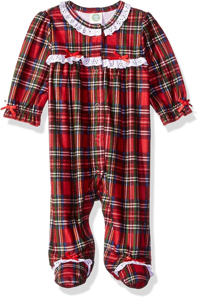 Little Me baby-girls Christmas Plaid Pajamas | Amazon (US)