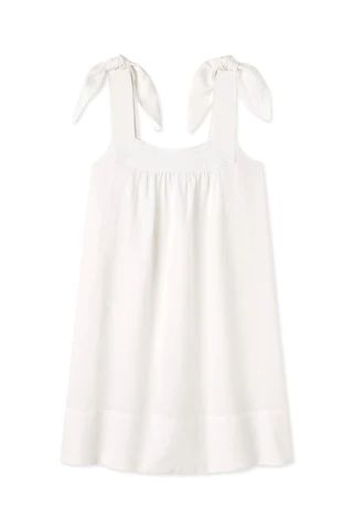 Coco Cover-Up in White Linen | Lake Pajamas