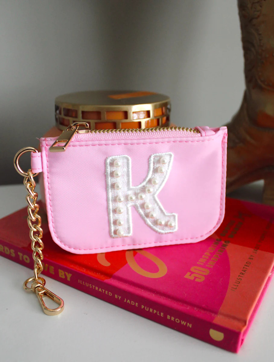 Pink Keychain with Pearl Patch | KenzKustomz