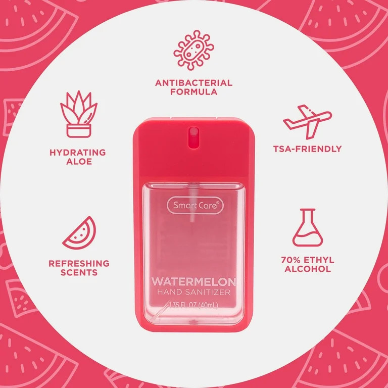 Smart Care Scented Hand Sanitizer Spray, Watermelon, 1.35 fl oz | Walmart (US)