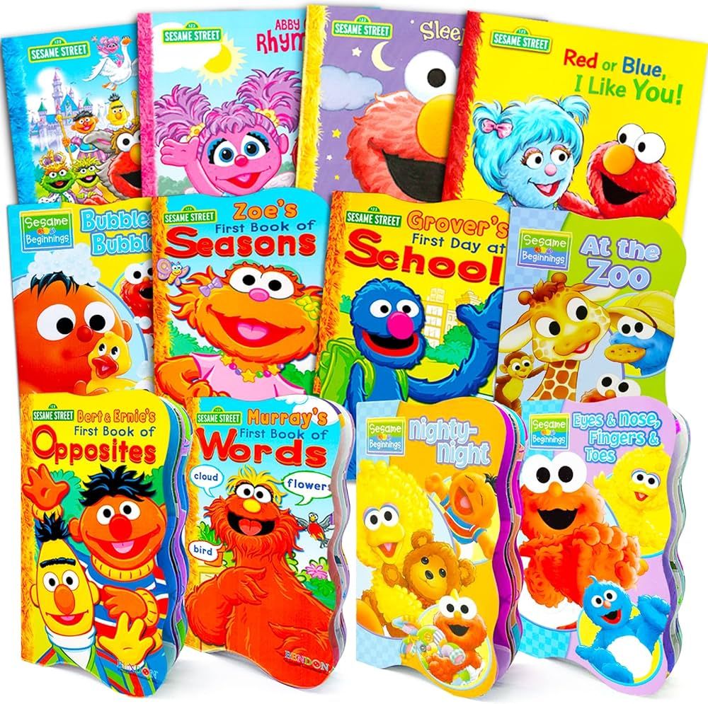 Sesame Street Board Books Ultimate Bundle Set for Kids, Toddlers - Pack of 12 Sesame Street Early... | Amazon (US)