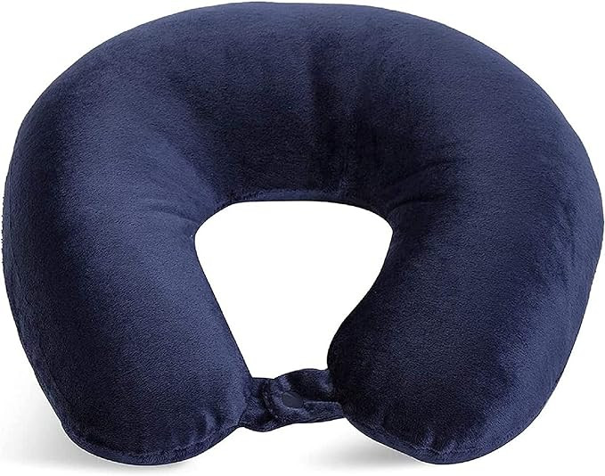 Adult Cozy Soft Microfiber Neck Pillow for Travel – Compact, Machine Washable - Perfect for Air... | Amazon (US)