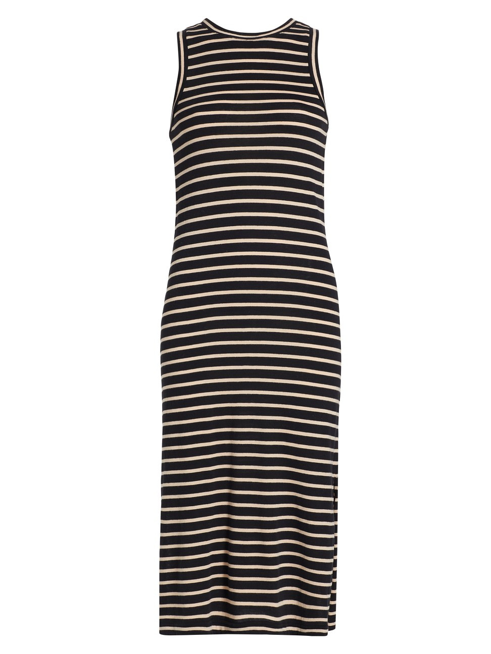 Women's Striped Cotton Tank Dress - Black Ivory Stripe - Size XS | Saks Fifth Avenue
