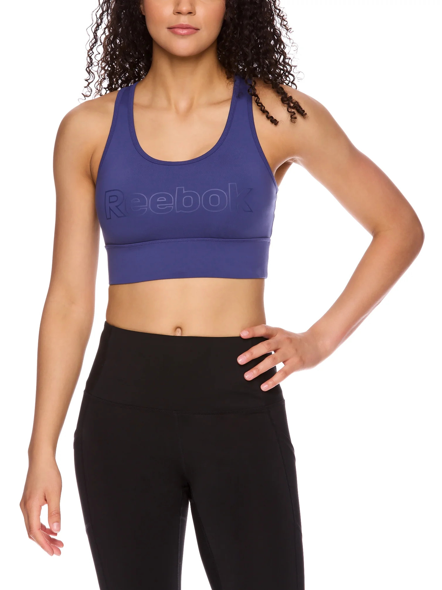 Reebok Women's Renew Long Line Medium Impact Sports Bra - Walmart.com | Walmart (US)