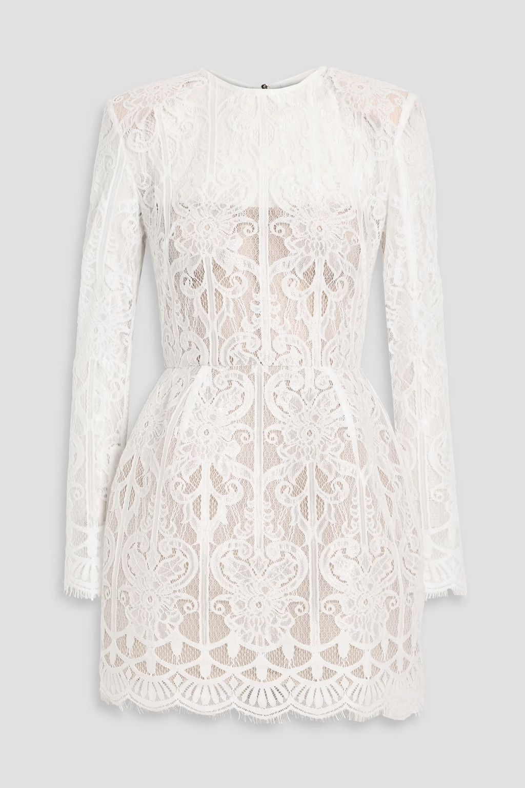 Casey scalloped lace mini dress | The Outnet (US and CA)