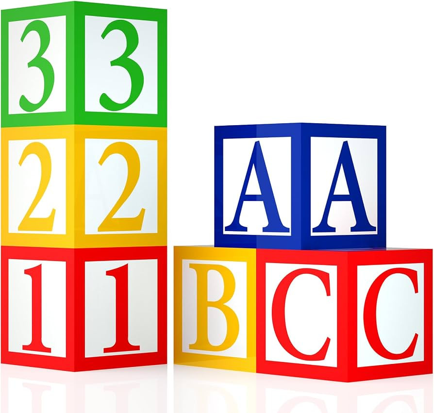 6 Pcs ABC 123 Party Decorations Back to School Decoration ABC Alphabet Party Favor Balloon Box, B... | Amazon (US)