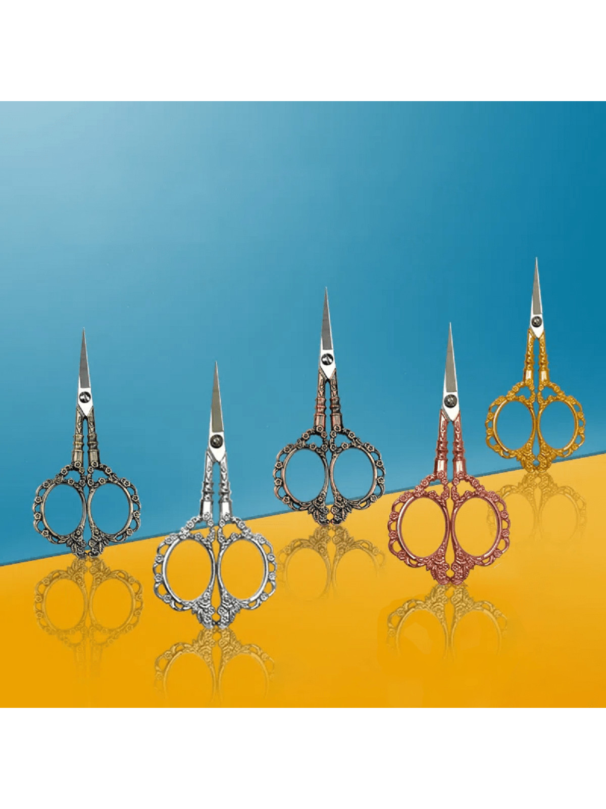 1pc Stainless Steel Gilded Crane Scissors, Vintage Craft Scissors, Sewing Fabric Cutter Embroider... | SHEIN