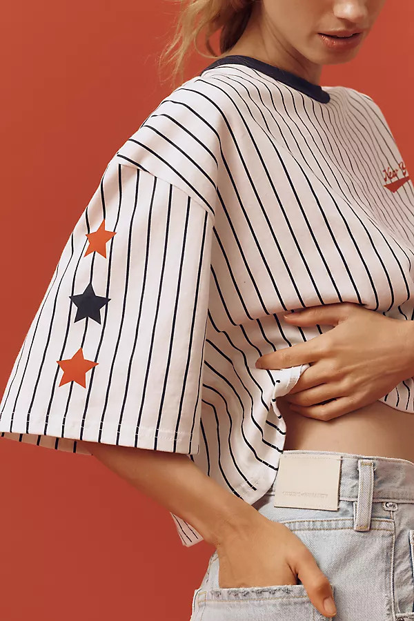 Baseball Team Crop Graphic Tee | Anthropologie (US)