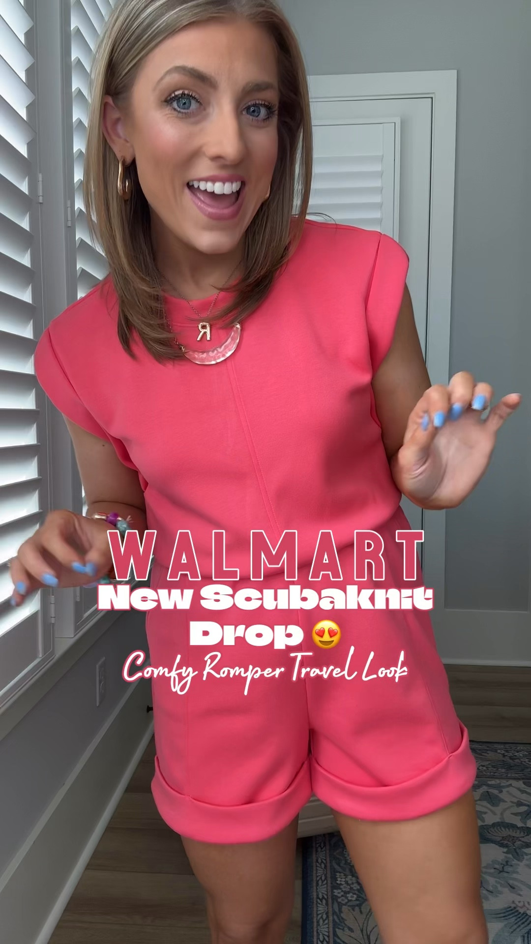 Travel day outfit but make it cute ✈️💖 this new scubaknit romper on Walmart is everything — buttery soft, lightweight, and insanely comfortable for long travel days but still looks put together 🙌 the fit is so flattering with the cinched waist and relaxed shorts (hello easy movement 👏)

I threw on a denim jacket for layering + comfy sandals and it’s the perfect travel day to everyday look. These new scubaknit pieces just dropped and I have a feeling they’re going to go FAST 🔥 such good quality for the price and gives major higher-end athleisure vibes

Wearing my true size and it fits perfectly ✔️

#walmartfashion #traveloutfit #airportstyle #scubaknit #affordablefashion #momstyle #ootd #casualstyle #springoutfits #summerstyle #walmartfinds #everydaystyle #comfyandcute #onwalmart

#LTKTravel #LTKootd #LTKPetite