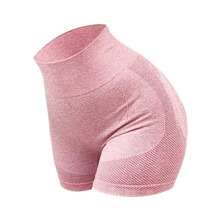 Women Yoga Shorts High Waist Controlling Gym Shorts for Biking Sports Gym L XL | Walmart (US)