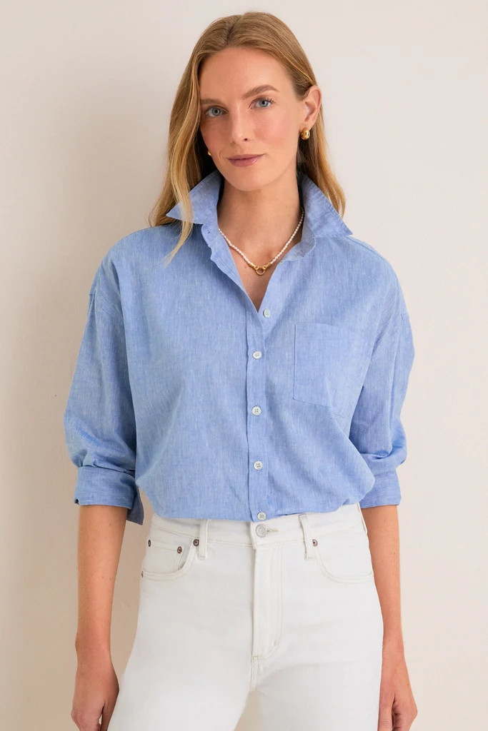 White Oxford Adair Boyfriend Shirt | Tuckernuck (US)